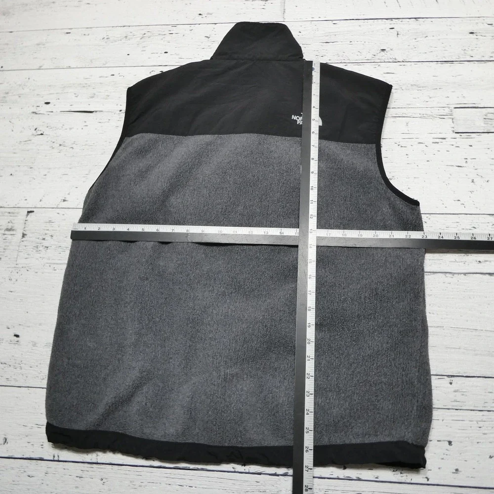 The North Face Vest Mens Large Gray Polartec Fleece Full Zip Outdoor Insulated